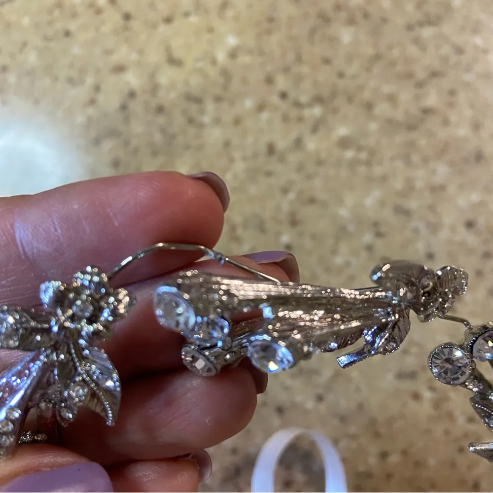 Lulus Cherished Moments Silver Rhinestone Headband - Image 3