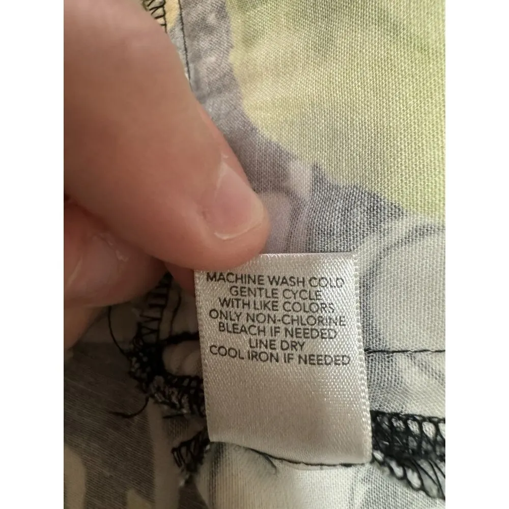 Christopher and Banks Women Jacket Size Medium Button Up Floral Colorful Buttons - Image 5