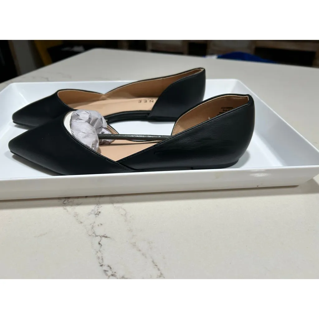 NEW Journee Black Faux Leather Cortni Flat Shoes 8 $65 - Image 4