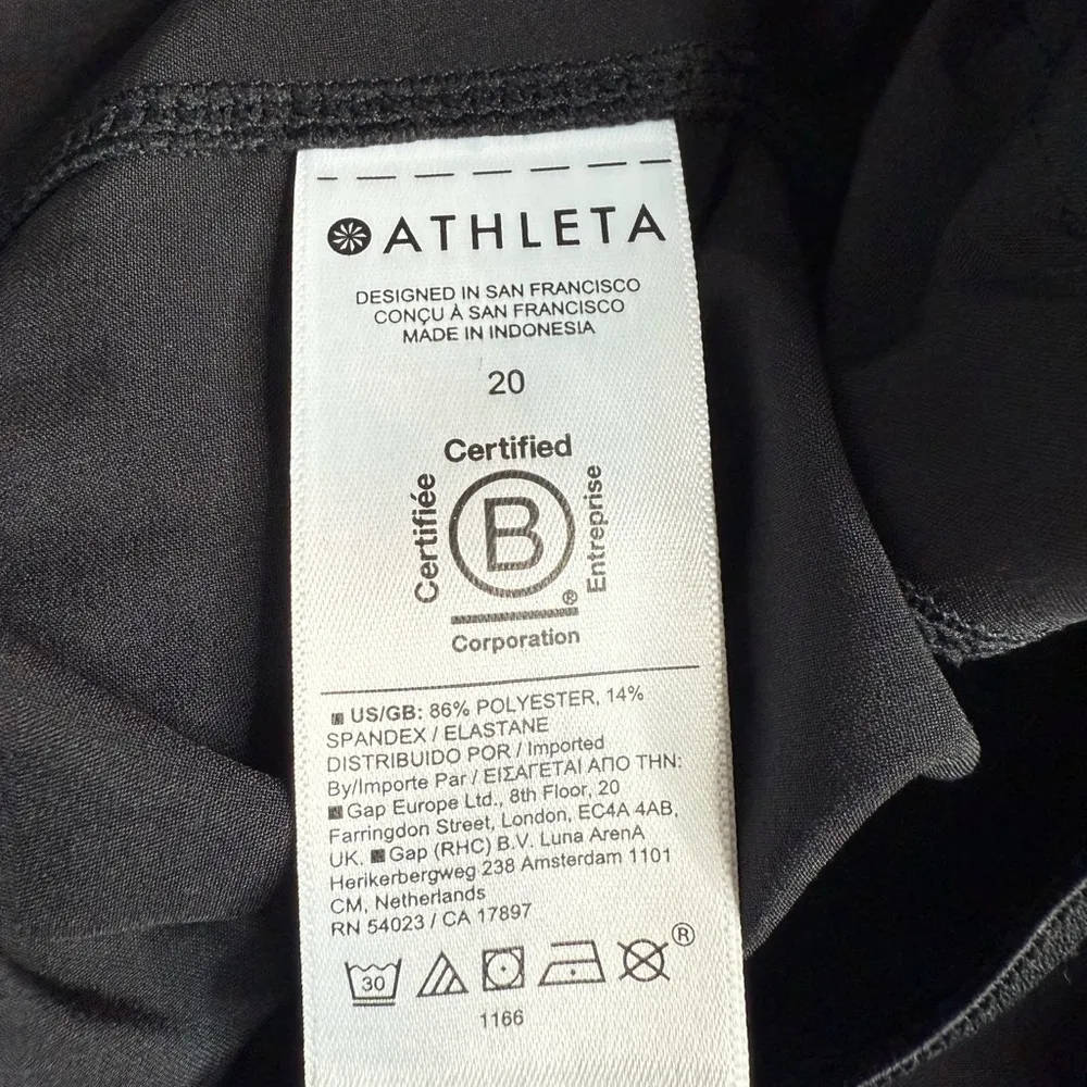 Athleta Brooklyn Heights High Rise Wide Leg Black Trouser W-985 Plus Size 20 - Image 9