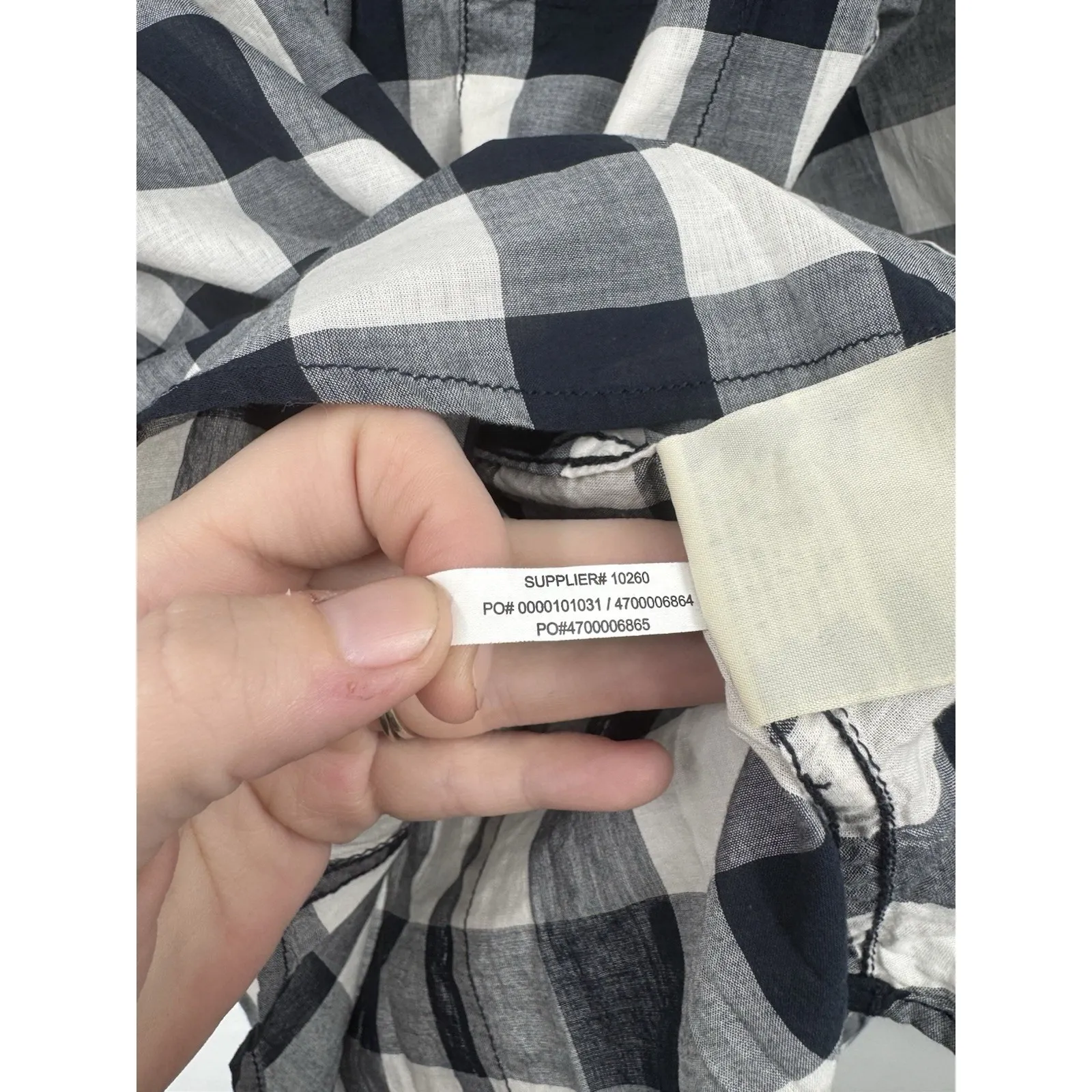 Ralph Lauren Denim & Supply Tomboy Button Shirt Women XS Black White Western - Image 5