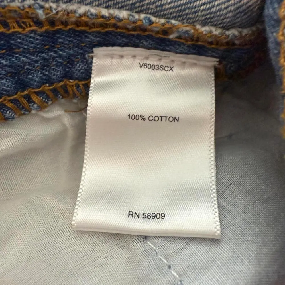 *C&Y Chelsea & Violet Distressed Denim Shorts Light Wash Summer Cut-off Size 30 - Image 7