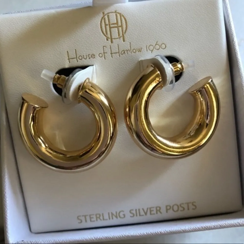 House of Harlow 1960 Chunky Hoop earrings - Image 4