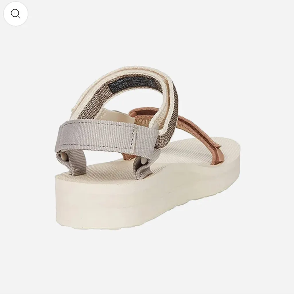 Teva Teva Midform Universal Karina Swan Metallic Multi Cream Size 8 Velcrow - Image 5