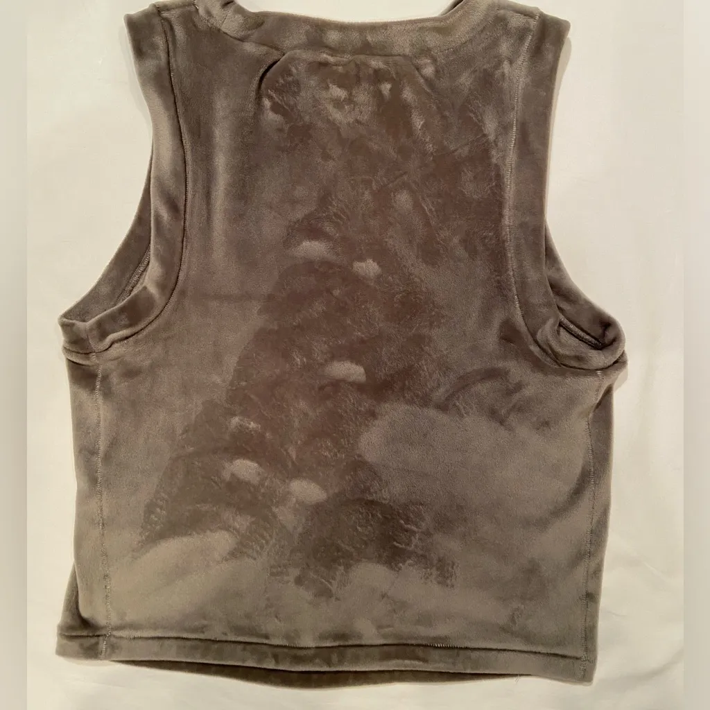Skims‎ Velour Cropped Top, sleeveless, size Medium - Image 6