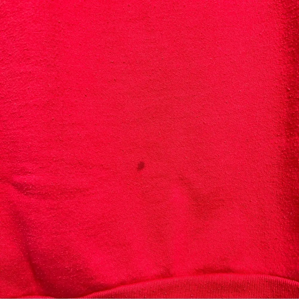 VTG Red Tultex Sweatshirt Dress Size tagged one size fits all made in USA FLAWS - Image 2