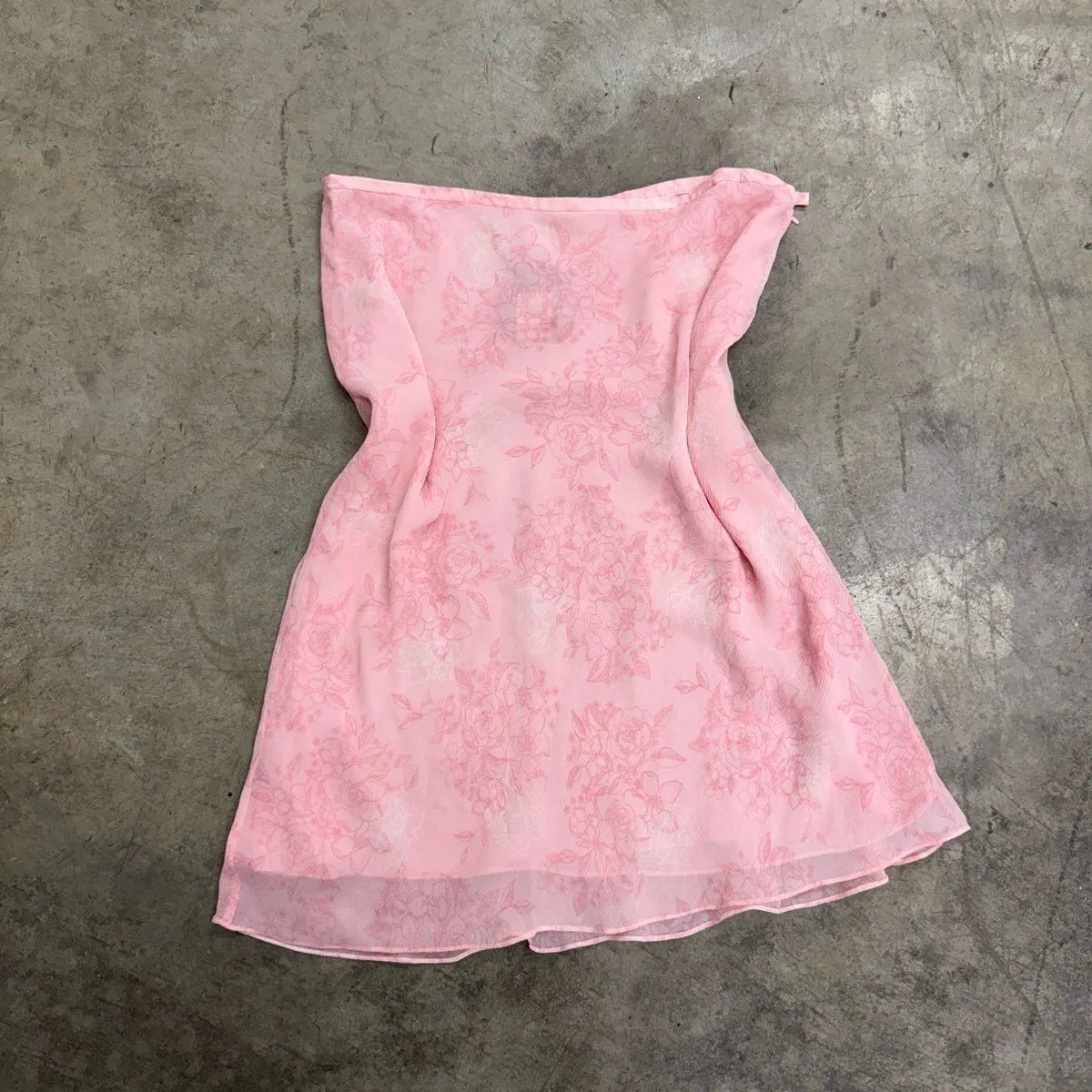 Vintage 100% Silk floral coquette y2k flowy skirt - Image 4