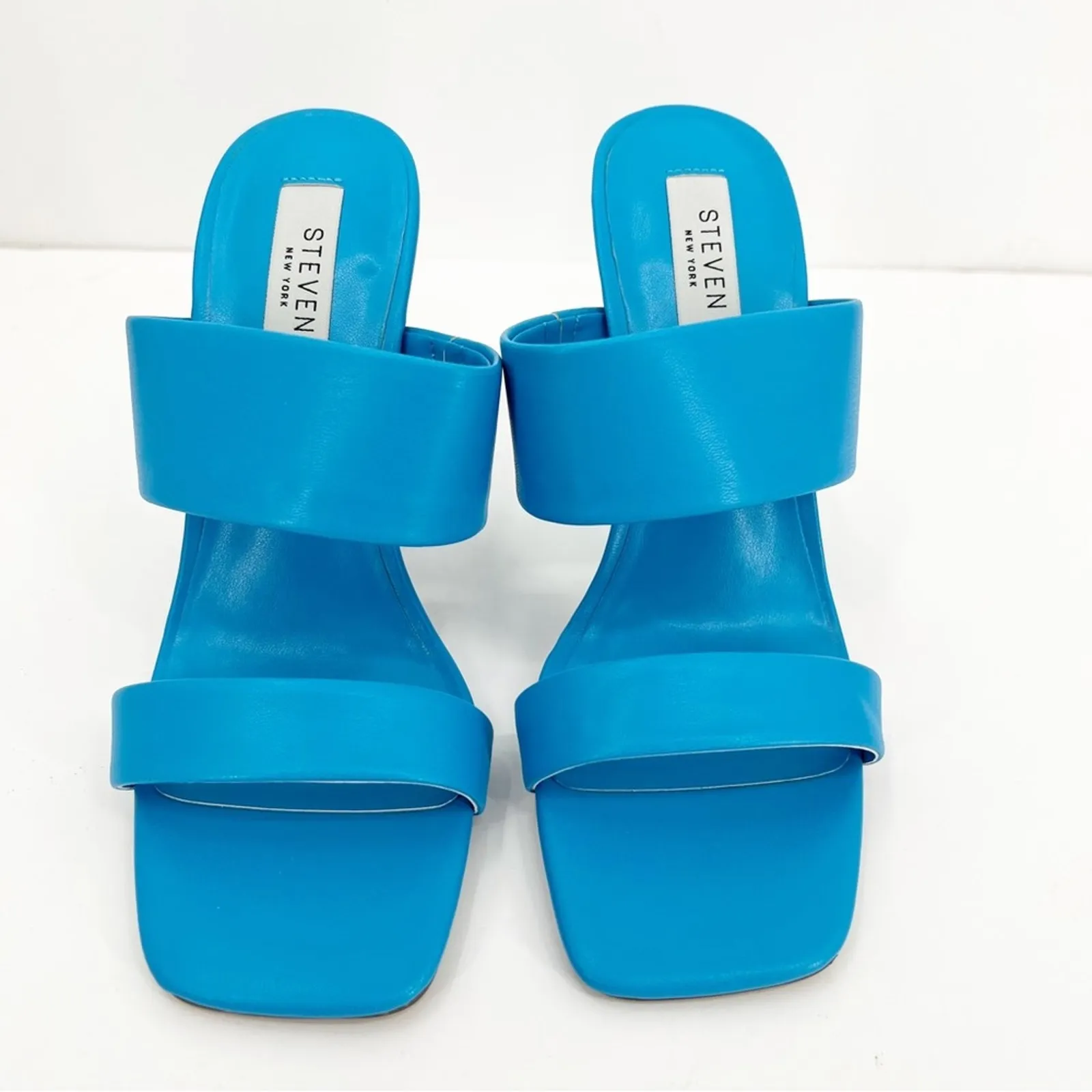 NWT STEVEN New York Brinne Lucite Heeled‎ Sandal 7 Light Blue - Image 3