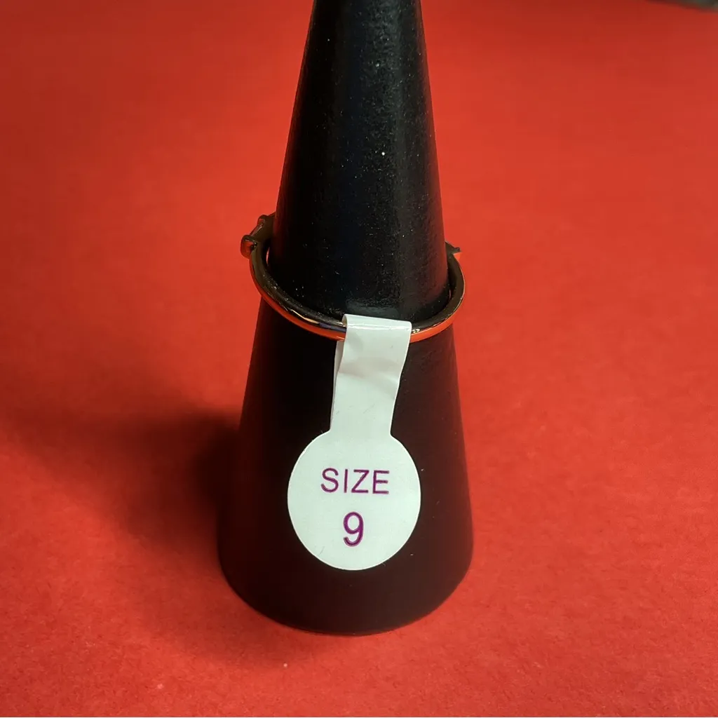 Bomb Party RBP8393 “Starburst Details” Cubic Zirconia on Rose Gold Sz 9 Ring NWT - Image 3