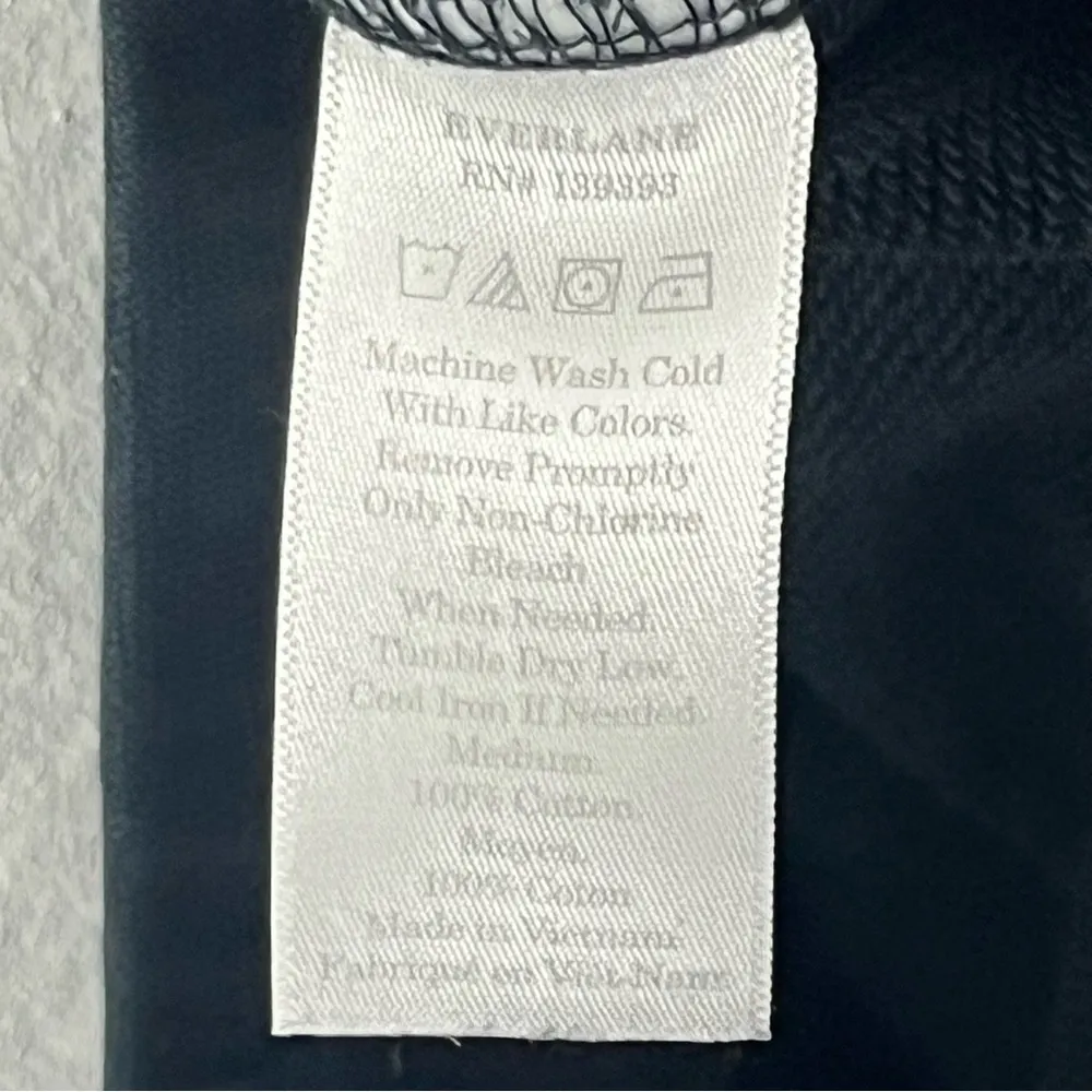 EVERLANE Black Wash High Rise Joggers, Size Medium - Image 4