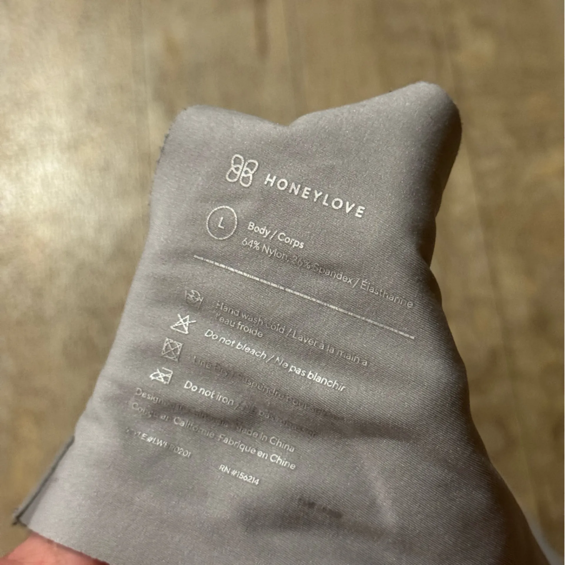 Honeylove Silhouette Wireless Bra Moondust Size Large - Image 3