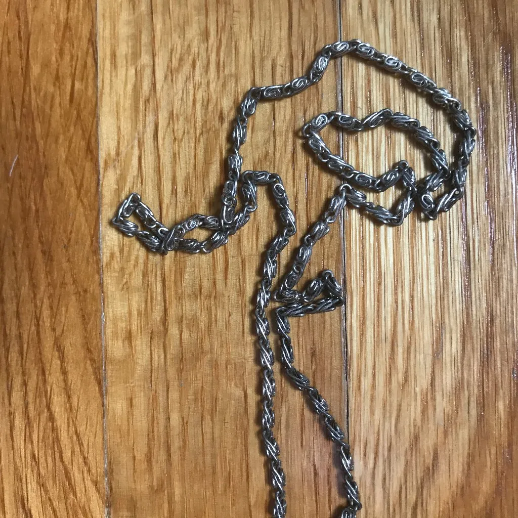 Vintage Vanessa Silver Goth Victorian Glam 1920s Flapper Crossbody Pouch Bag - Image 3