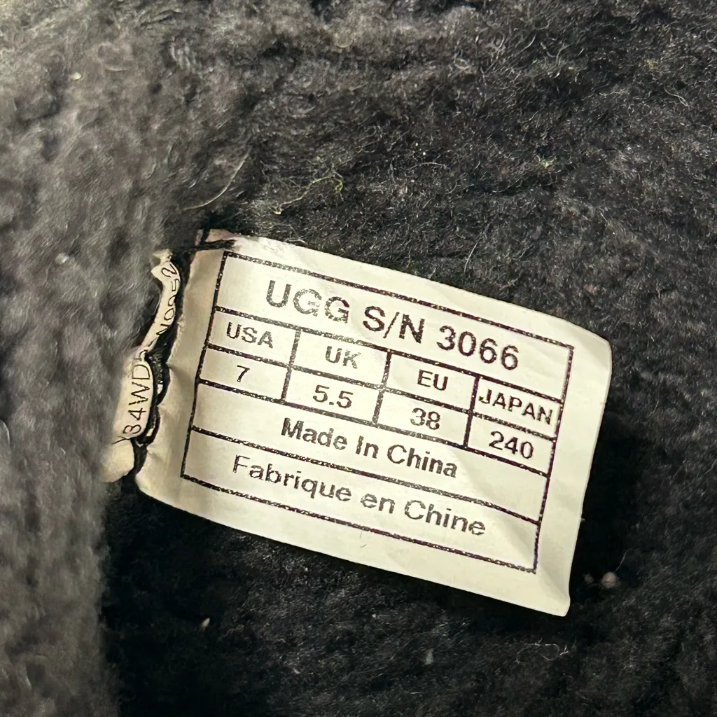 Ugg Lattice Cardy Knit Boots Black Size 7 - Image 11