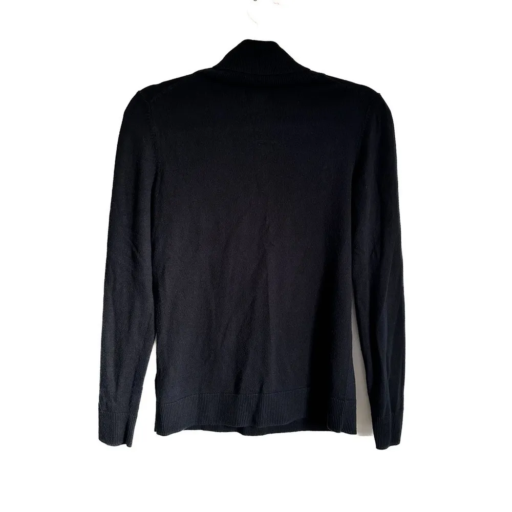 Amazon Essentials Black Turtleneck Sweater Top sz XS - Image 2