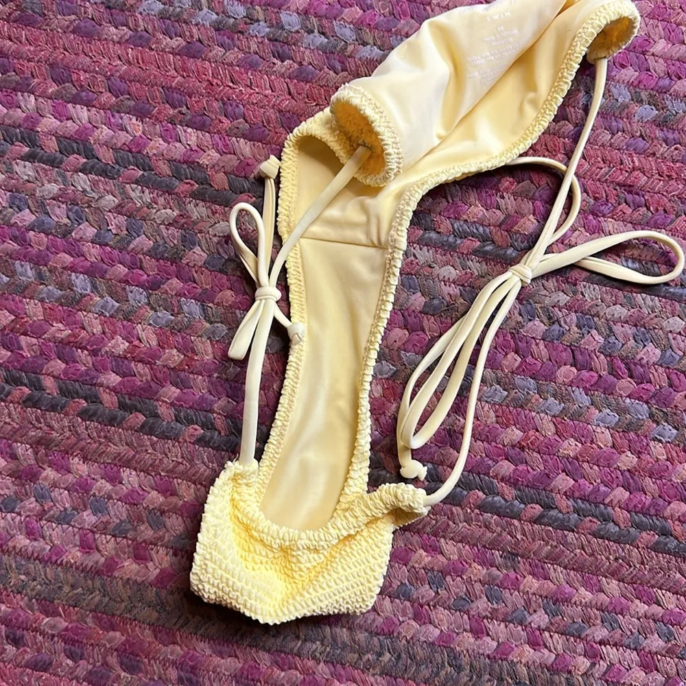 NWOT LA HEARTS YELLOW STRING BIKINI CHEEKY THONG BOTTOM SWIM - Image 3