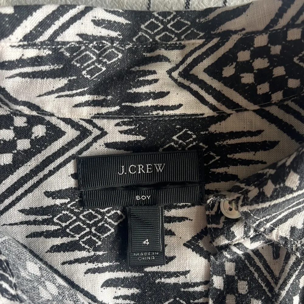 J.crew • boy fit diamond ikat linen shirt - Image 10