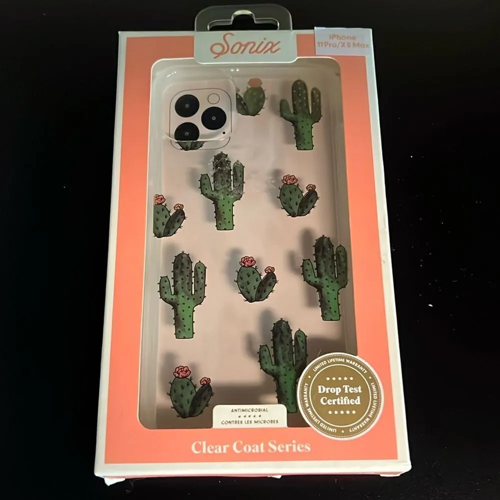 Sonix Apple iPhone 11pro/XS MAX Clear Coat Prickly Pear Phone Case D6 - Image 2