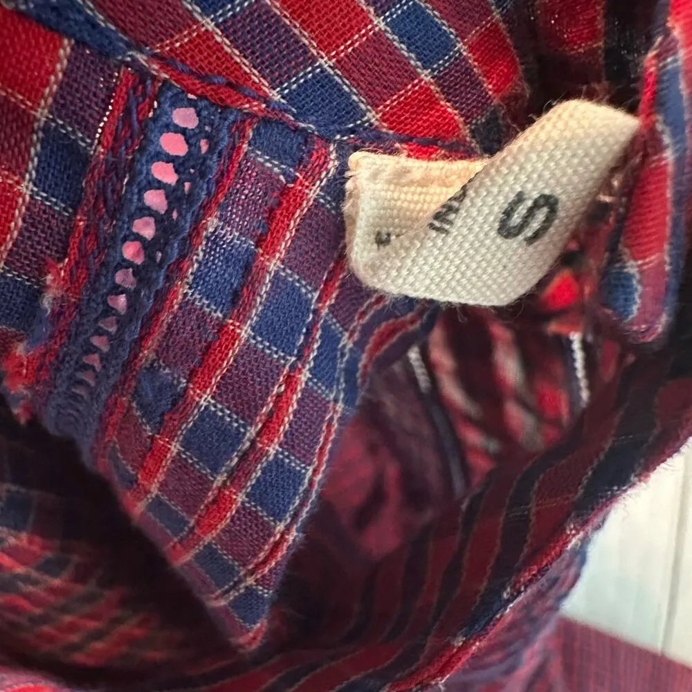 DÔEN Ranger Belted Organic Cotton Midi Dress Rossendale Valley Plaid Size Small - Image 6