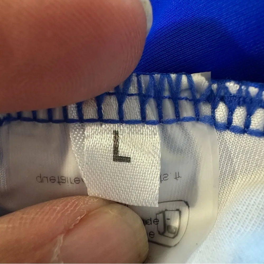 Vibrant Blue Ruffle Bikini with High - Image 4