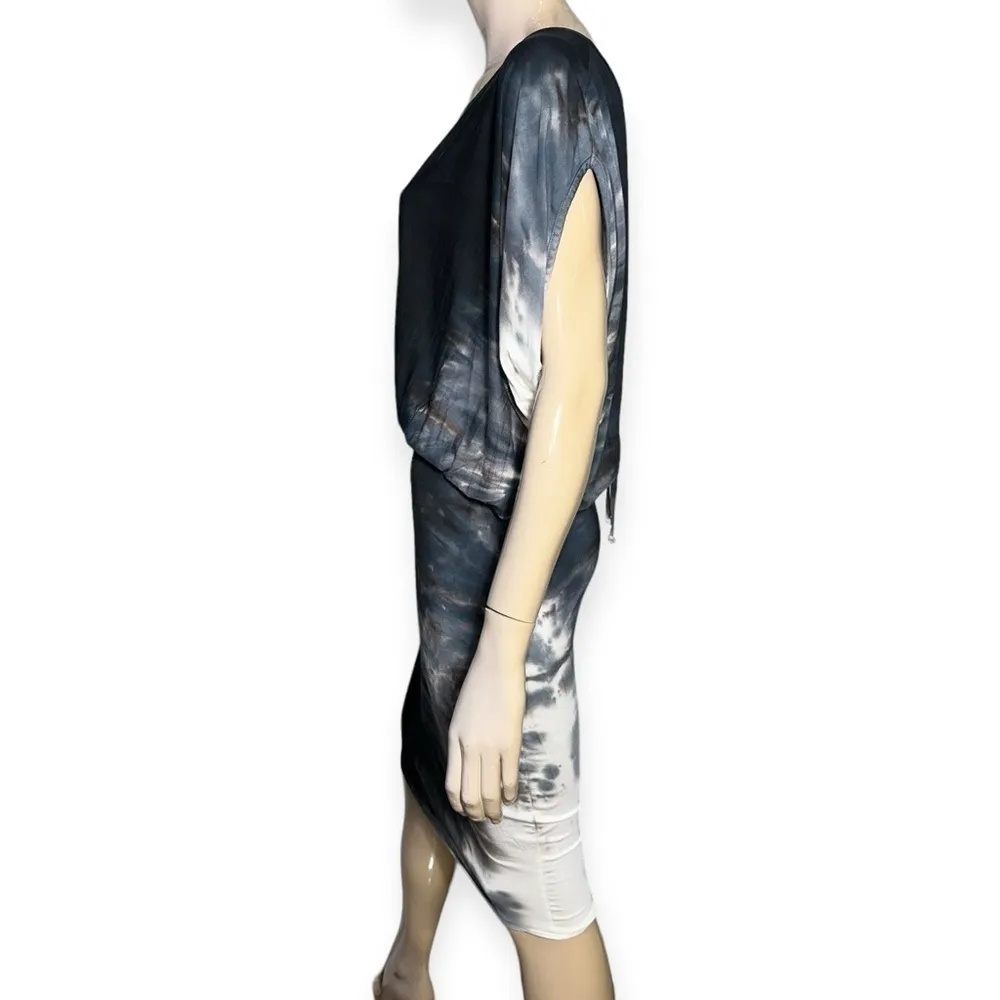 MiJo by Michelle Jonas Women’s Size S Black Sand Tan Dye Valentina Midi Dress - Image 5