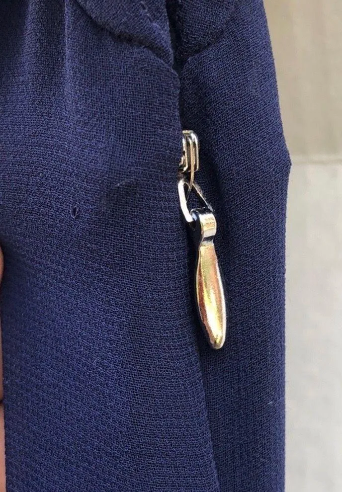 Butterfly appliqués chiffon shift dress - Image 8