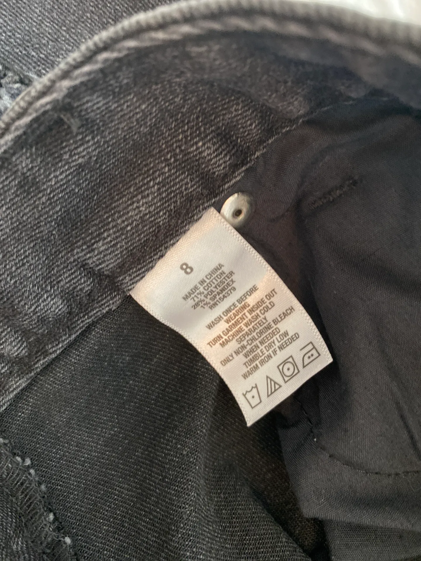 Black Denim Skirt - Image 3