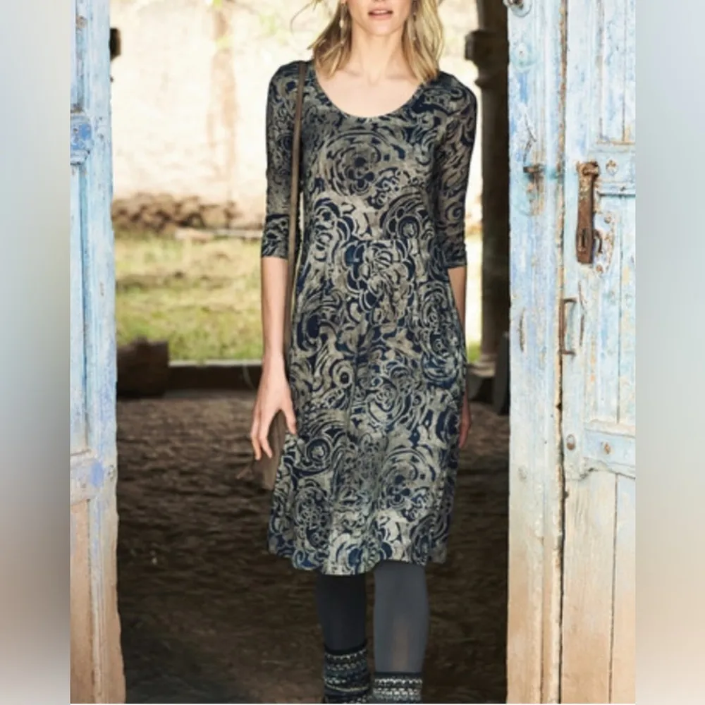 Peruvian Connection paisley printed Amelia Dress Medium - Image 13