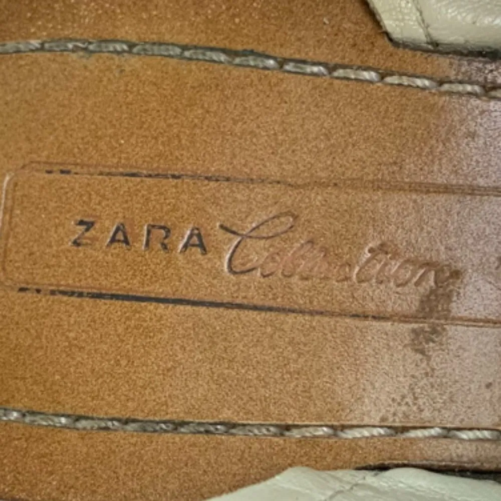 Zara Collection Cream Boho Sandals With Tassels - Image 7