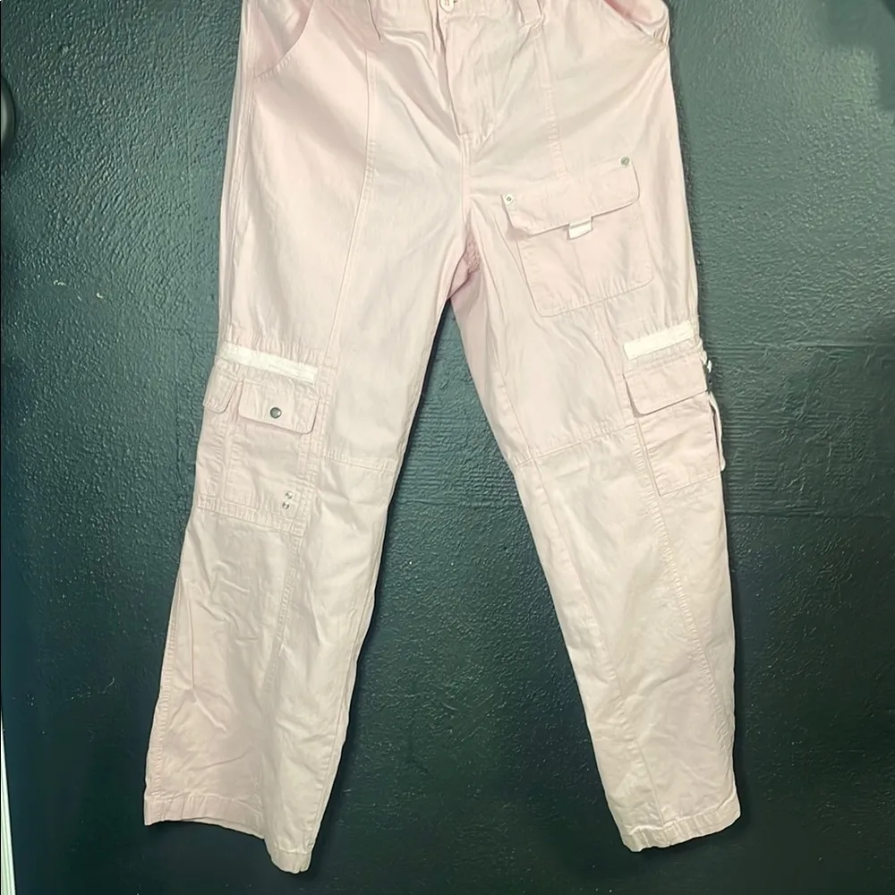 Mecca Pink Cargo Women Jeans Size M - Image 5