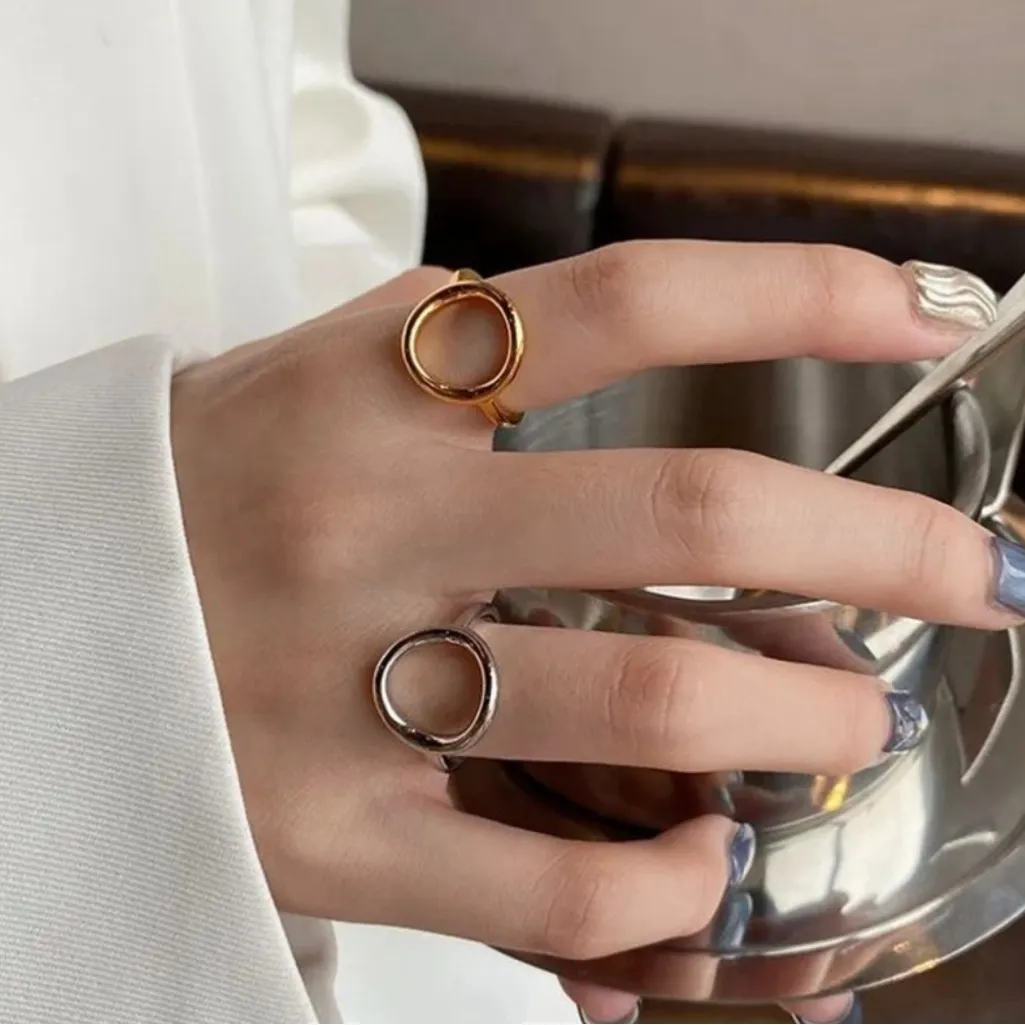 Circle Ring | Yellow Gold over 925 Sterling‎ Silver - Image 7