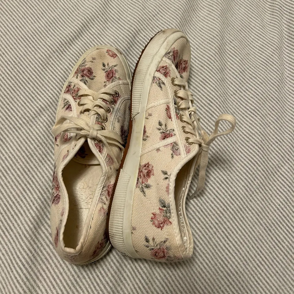 LoveShackFancy x Superga Classic 2750 Sneaker in Provence Garden Cream size 9.5 - Image 7