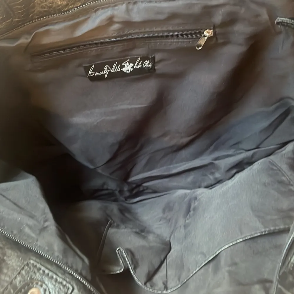 Super nice soft leather tote Beverly Hills polo club brand like new - Image 4