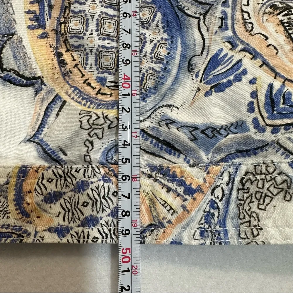 Chico’s Women’s Jacket Paisley Pattern Cotton Size 1 or Size S - Image 5