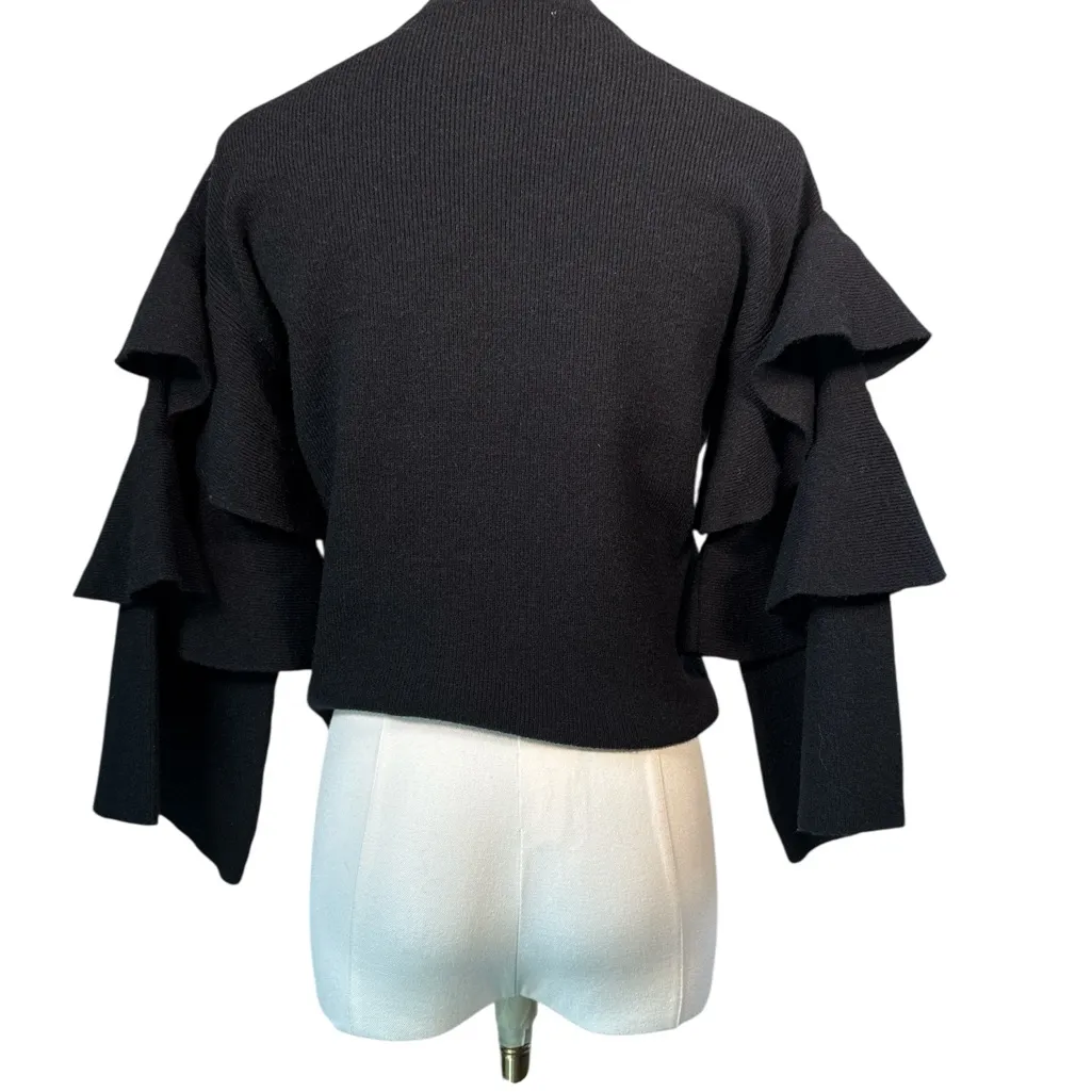 Asilio  Black Material Girl Top Size‎ S EUC - Image 3