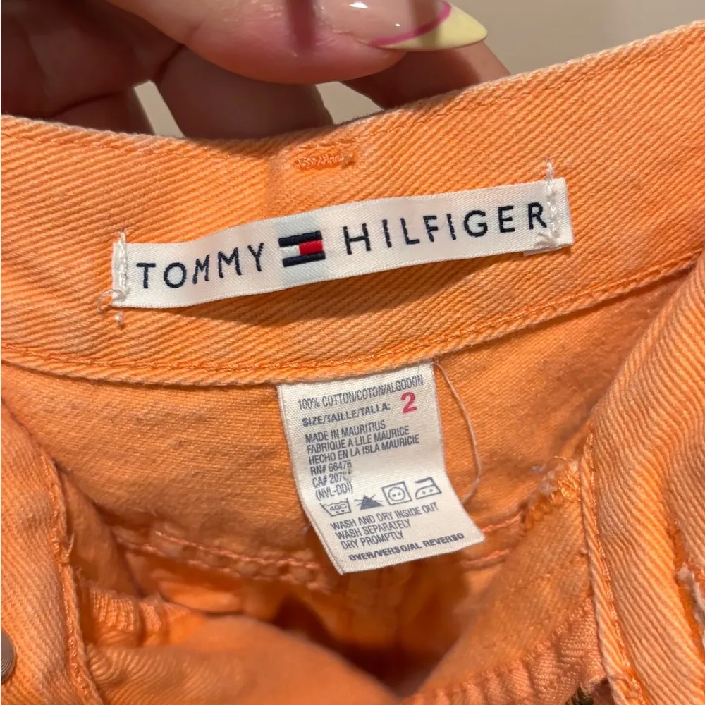 Tommy Hilfiger Orange Jean Shorts Vibrant Denim - Image 7