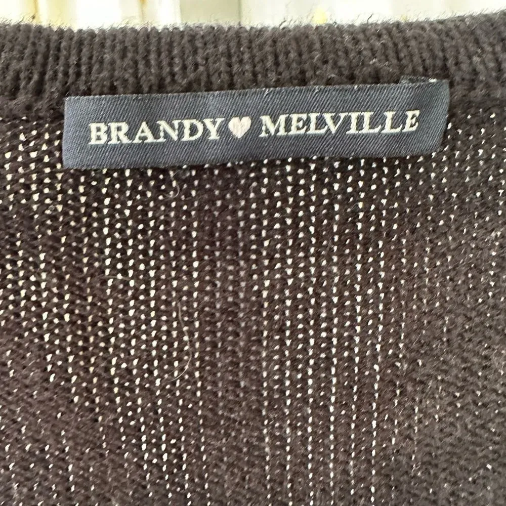 100% Cotton Argyle Button Up Elizabeth Geometric Sweater S - Image 4