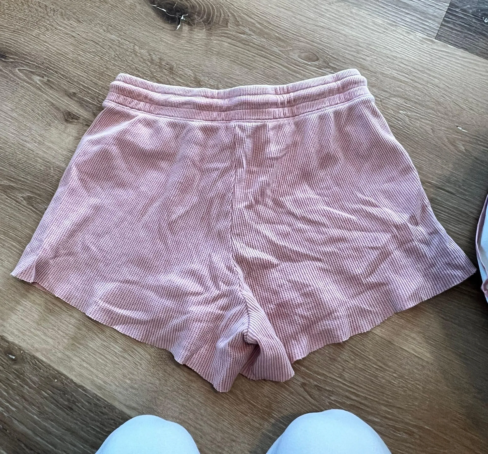 Pink Comfy Tie Shorts  - Image 2
