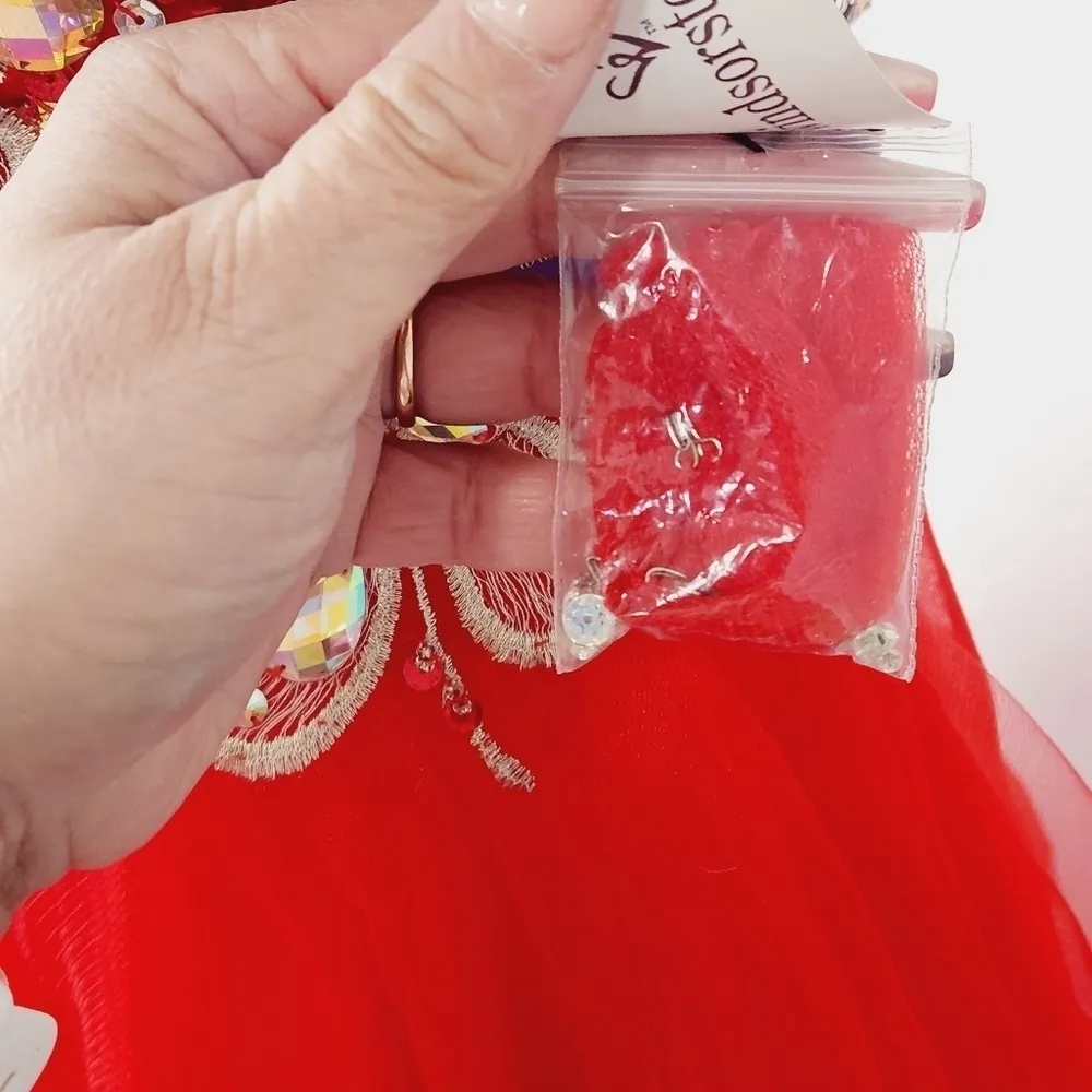 WINDSOR Mini A-Line Tulle Sweetheart Homecoming Dress / Shining Corset Size: 2 - Image 11