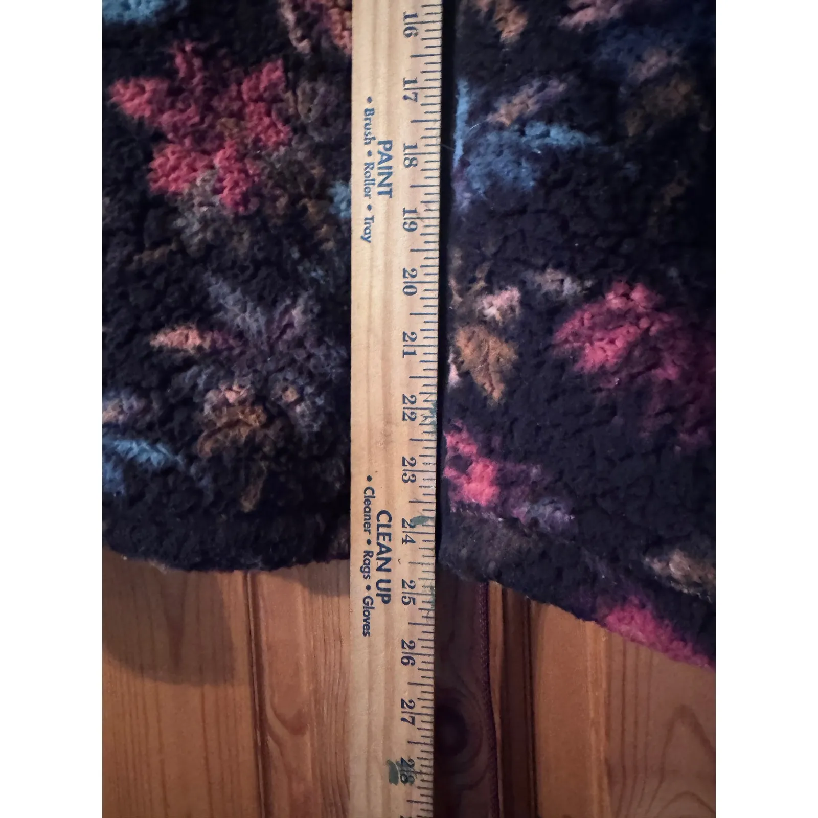 Prana Fleece Jacket Floral Print Hooded Zip Up Cozy Warm Size S - Image 4