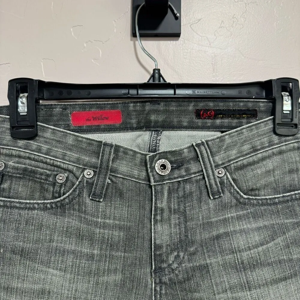Adriano Goldschmied AG The Willow Slim Straight Leg Jeans Womens 25R grey - Image 2