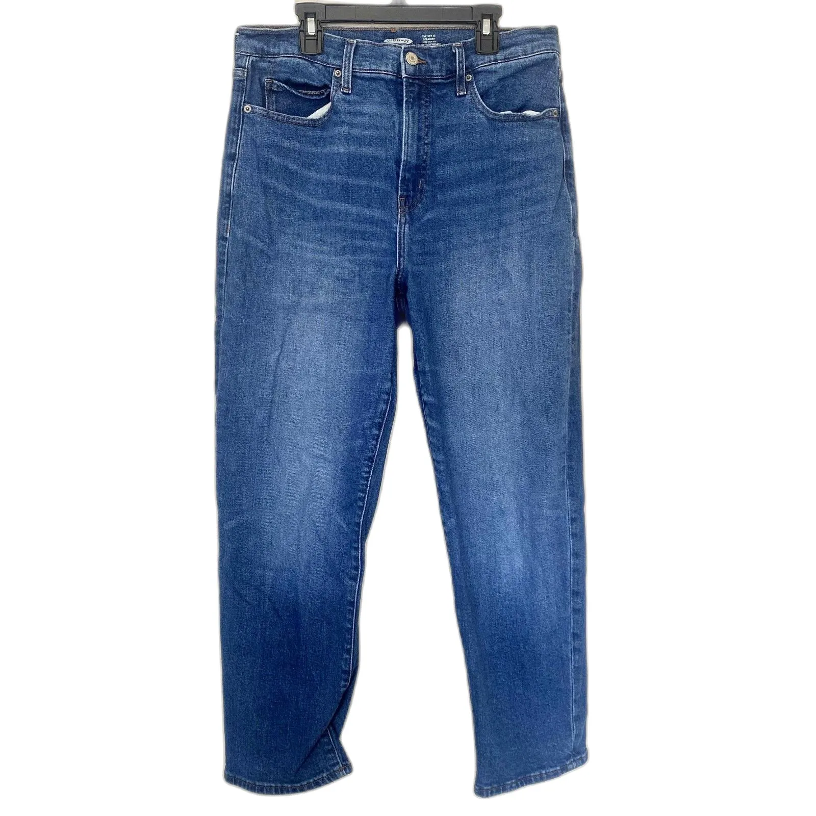 Old Navy Lot of 2 Sky Hi Straight Leg Jeans‎ Medium Wash Denim Classic Size 12 - Image 7