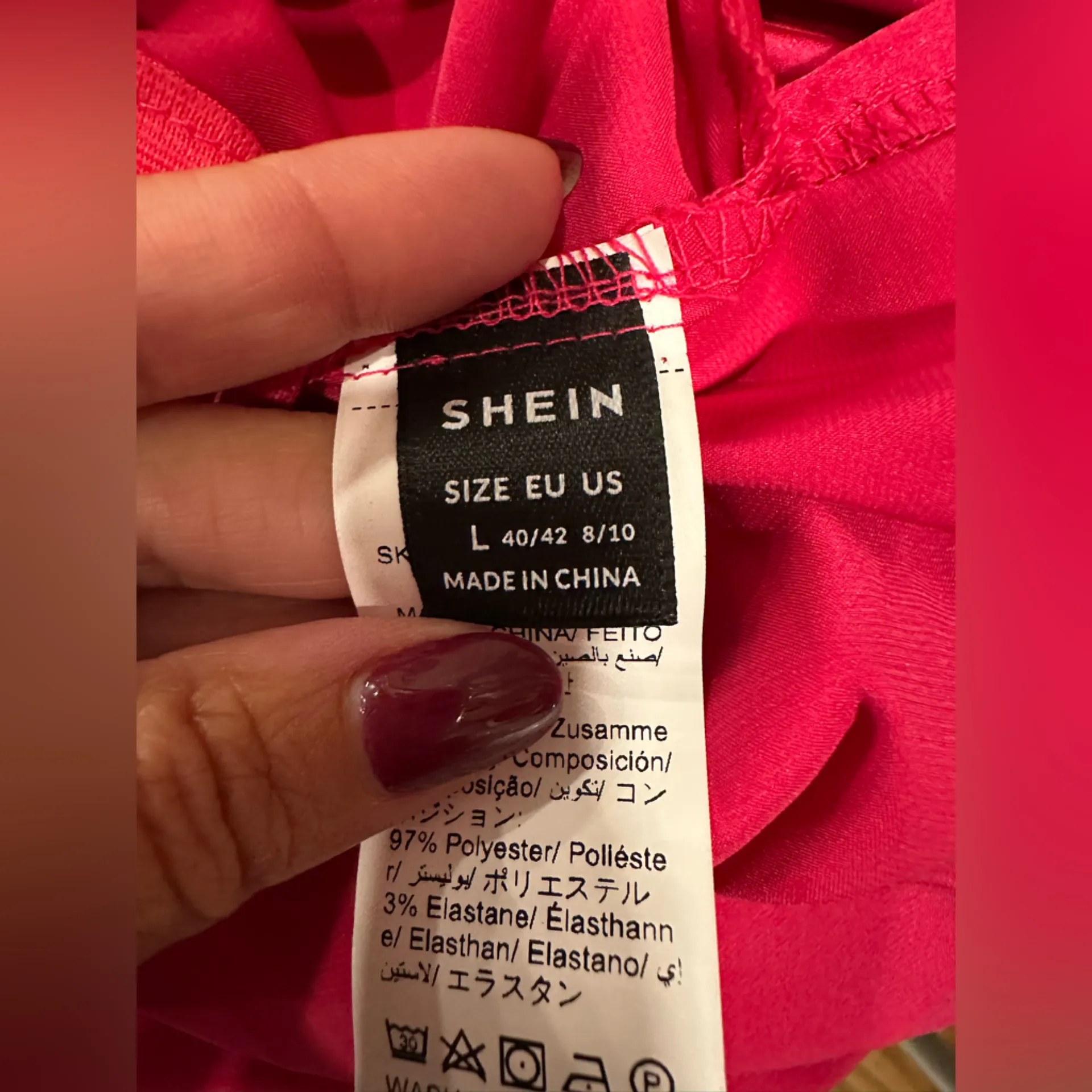 NWOT Opulessa Women HOT PINK Color Spaghetti Strap Simple Fitting Long Dress - Image 13