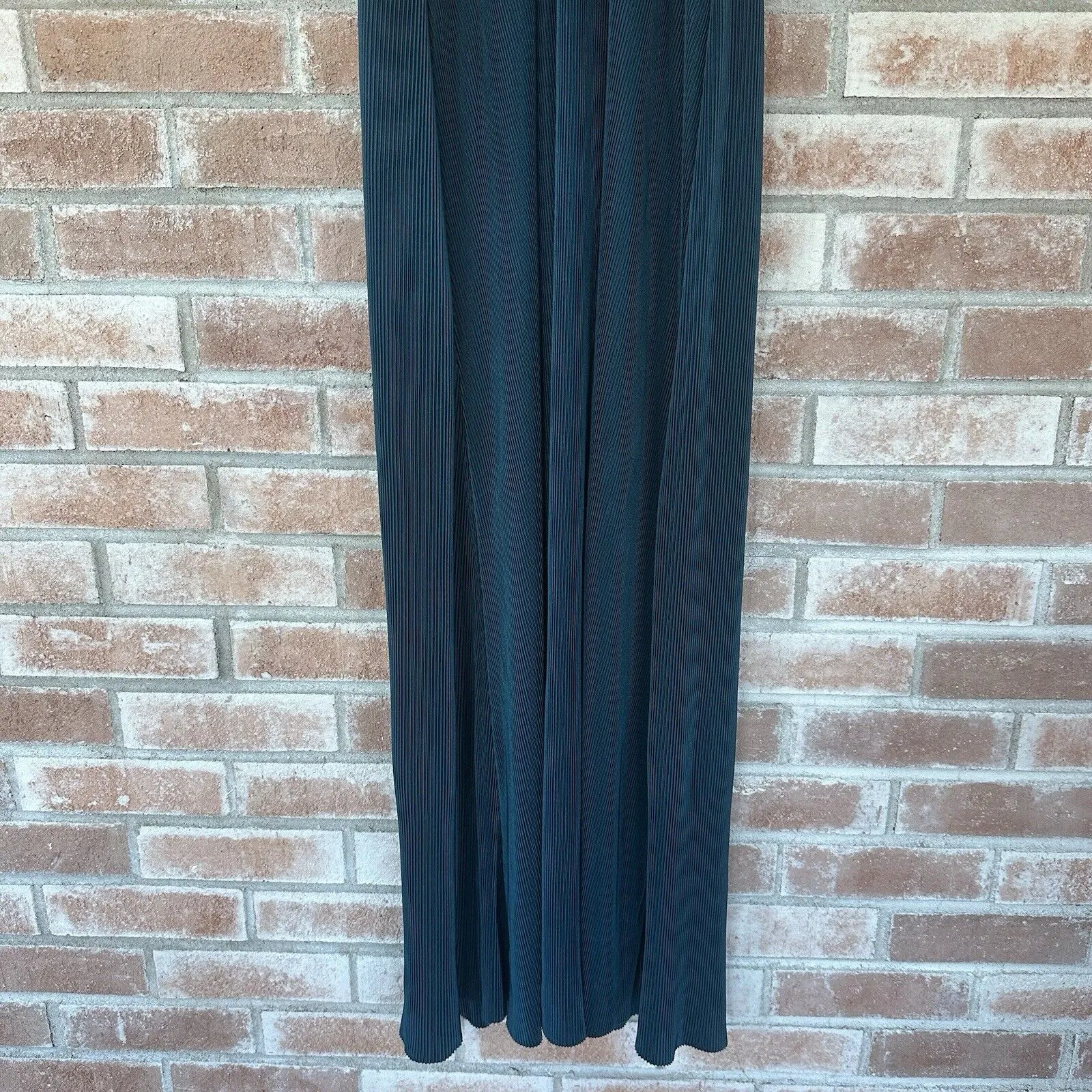 Baltic Born Athena Maxi Dress Gown Pleated Teal Blue Small - Image 4