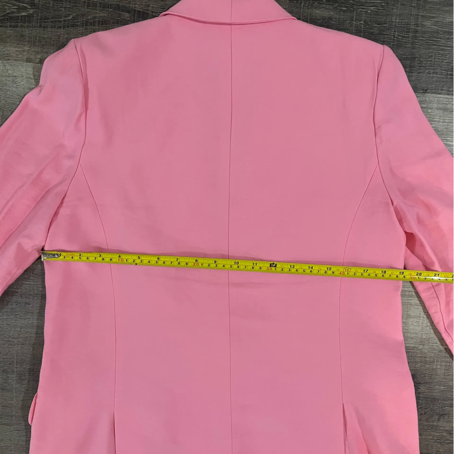 WAYF One Button Blazer in Bubblegum Pink - Image 7