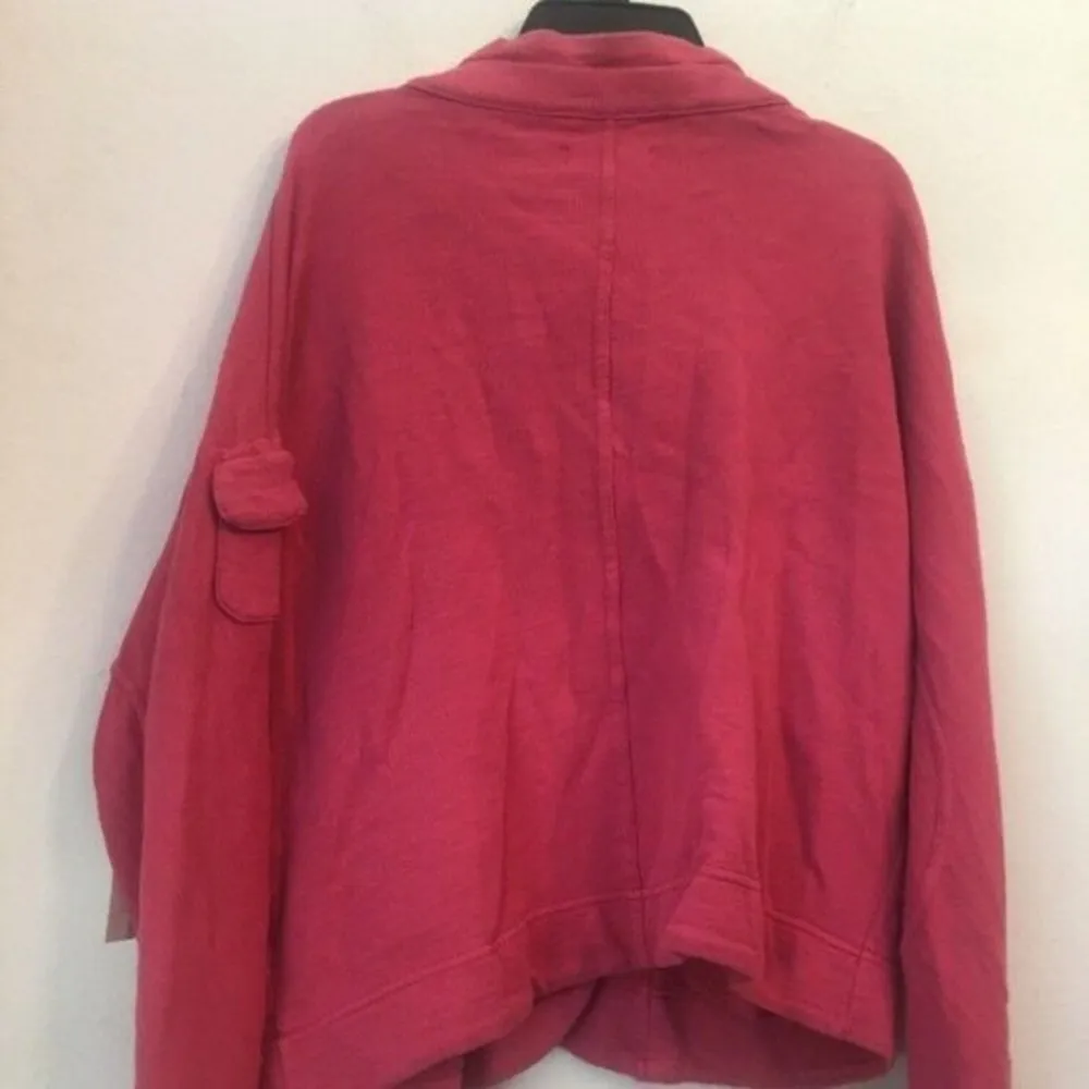 NWOT $152 XCVI Solid Berry Red/Pink Jacket Size XL - Image 2