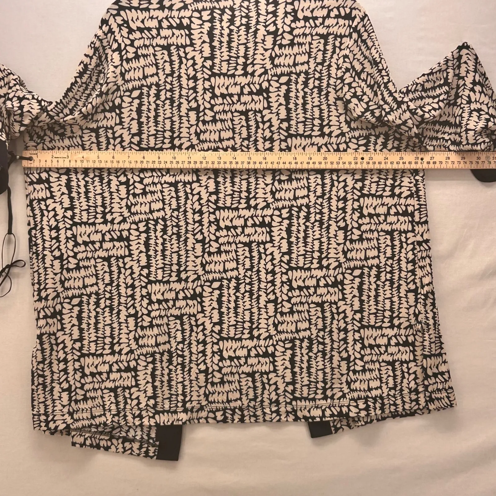 Chicos Cardigan XXL Or 4 Kimono Open Front Geometric Boho Cover Up Artsy Stretch - Image 13