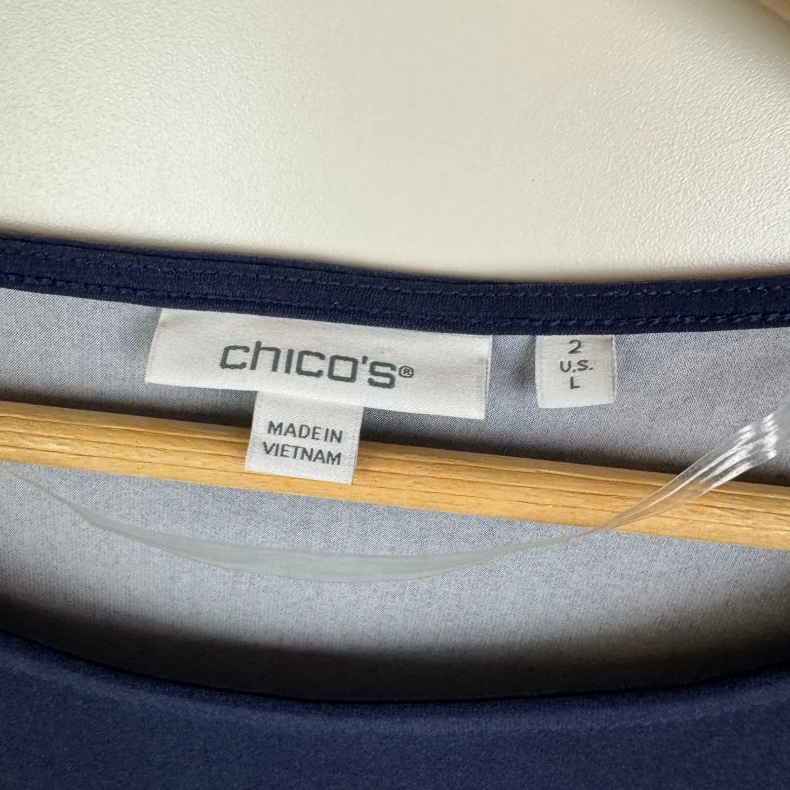 Chicos Ruched Sleeve Midi Dress Size 2 Large Multi Paisley Floral Stretch Office - Image 8