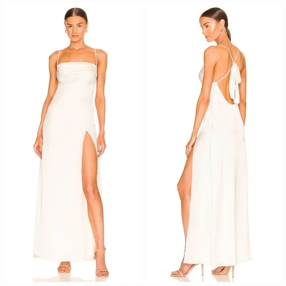 Tularosa Bernadette Gown in Winter White - Image 2