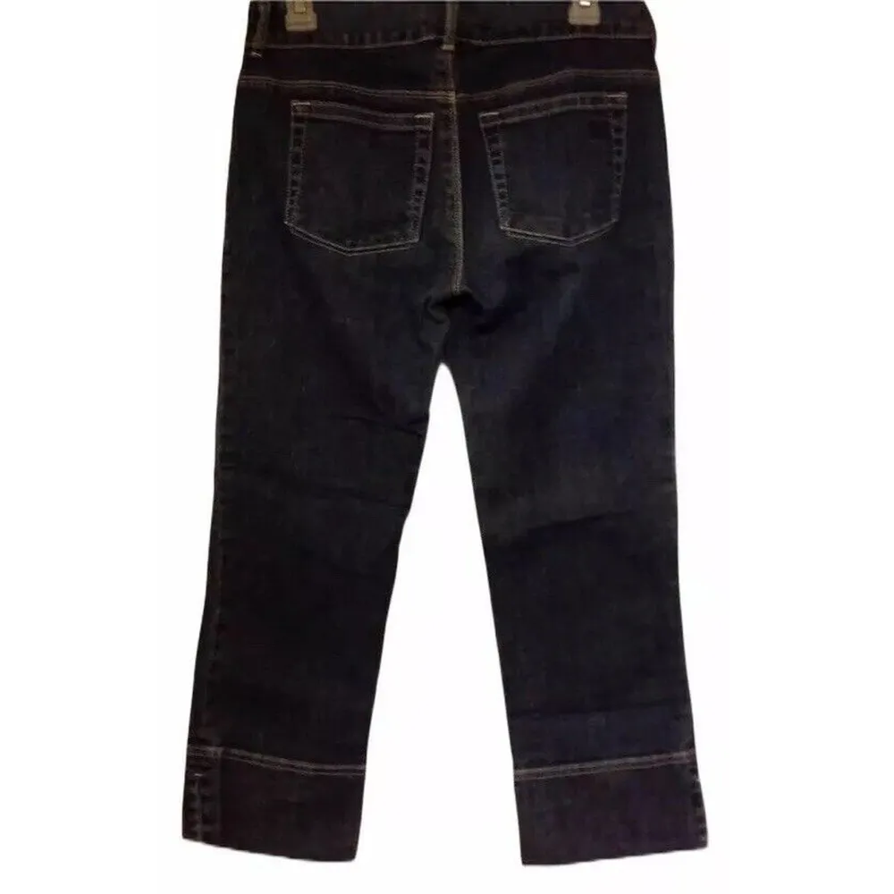 Womens Simply Vera by Vera Wang Medium Wash Straight Leg Cropped Jeans Size 2 - Image 5