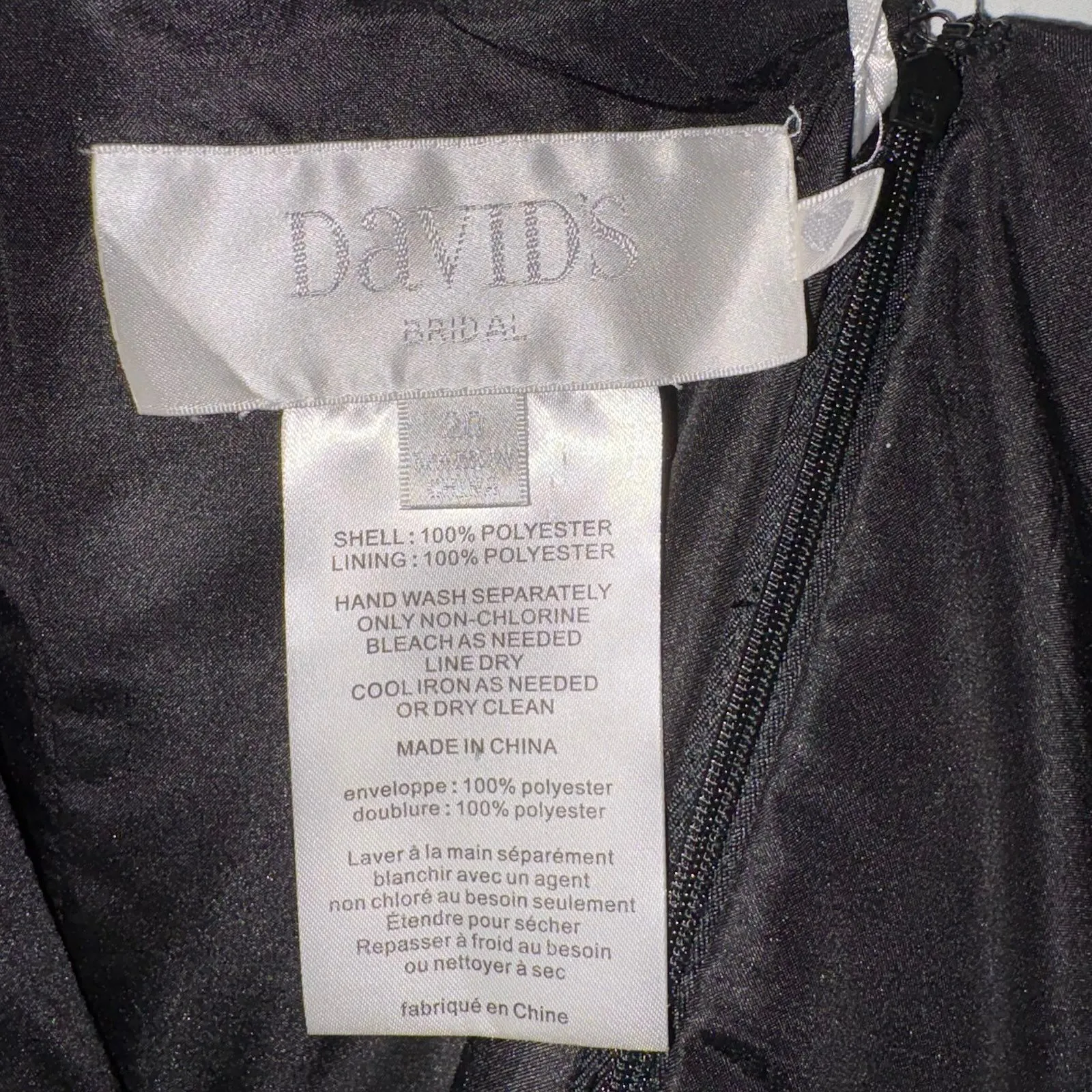 David’s Bridal Strapless Sweetheart High-Low Black Formal Dress Plus Size 20 - Image 8